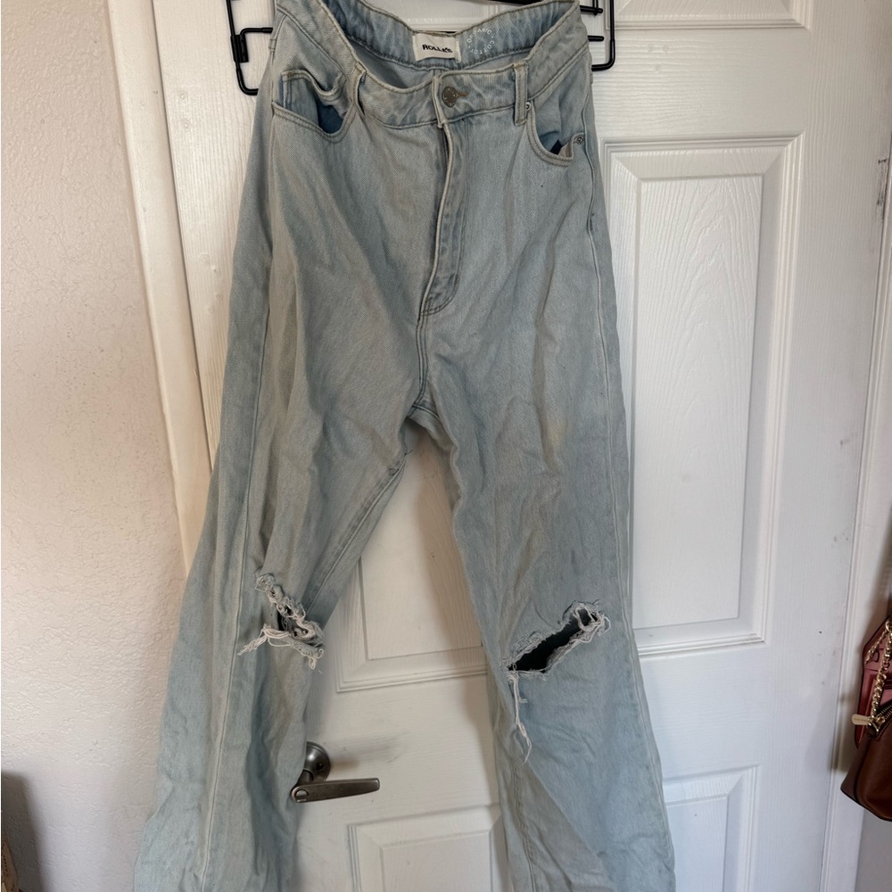 ROLLA'S Heidi High Rise Denim in Light Blue